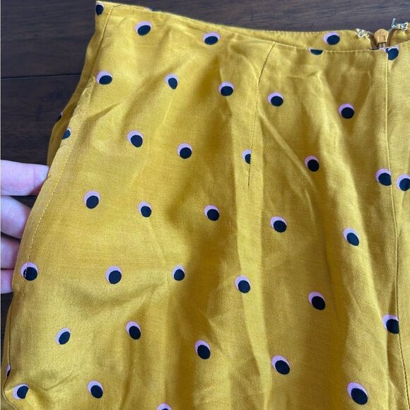 ASTR The Label Gold Print Polka Dot Wide Leg Viscose Pants Size Small - Picture 10 of 12